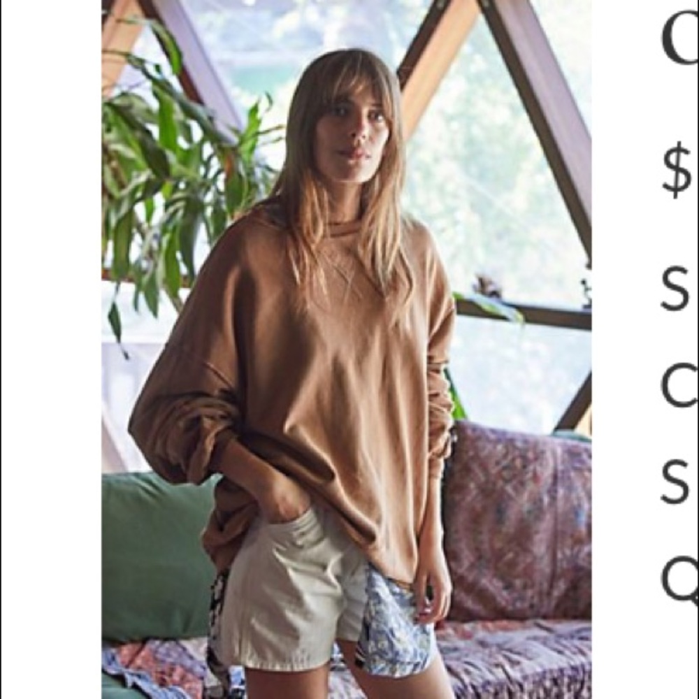 Free People Over and Out Crewneck, XS